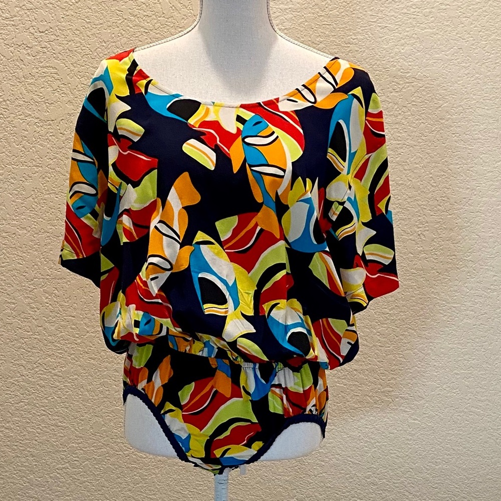 Emanuel Ungaro Silk Bodysuit Size Large